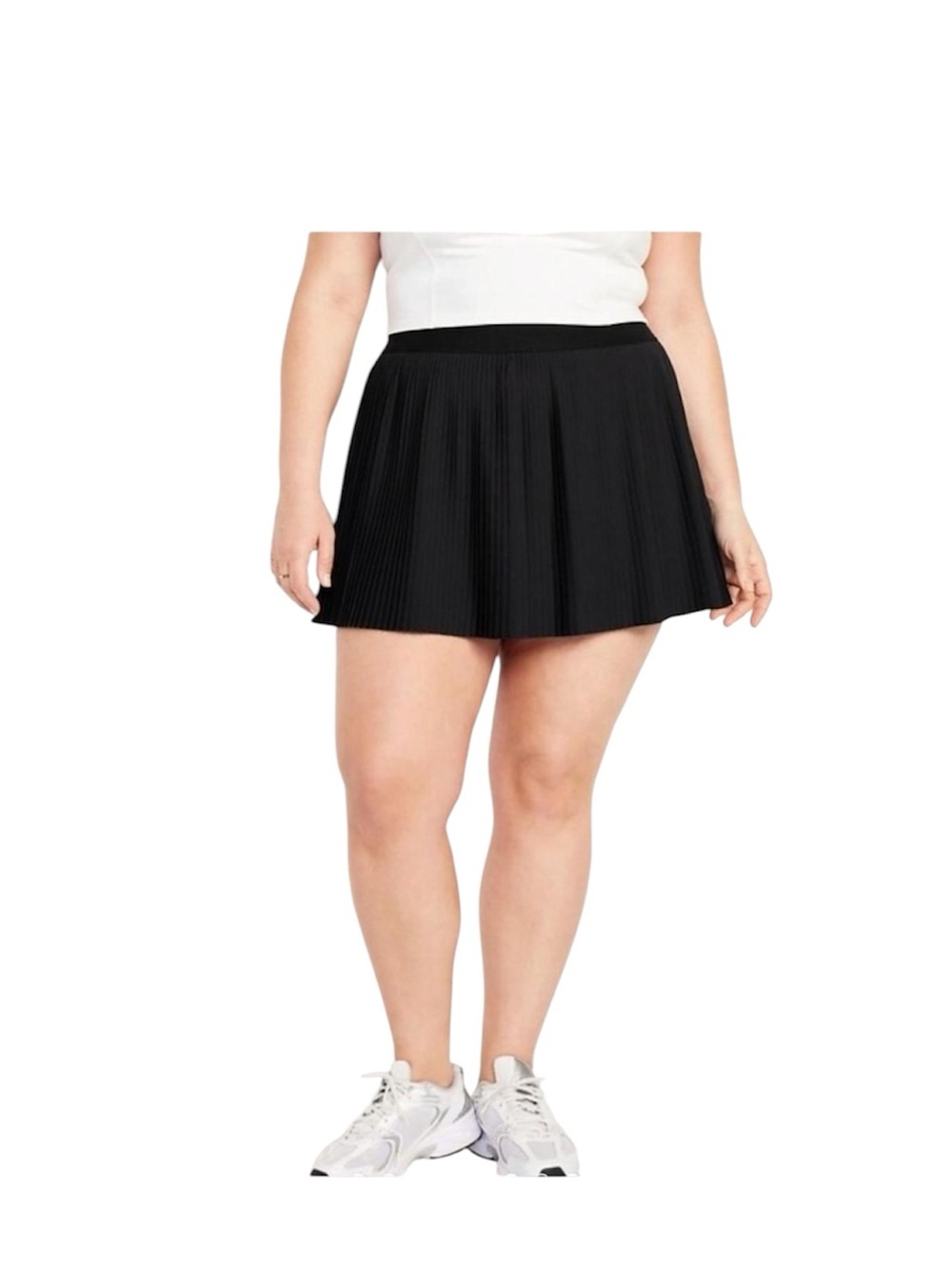 Old-Navy quick dry high-waisted micro-pleated  mini skort - large